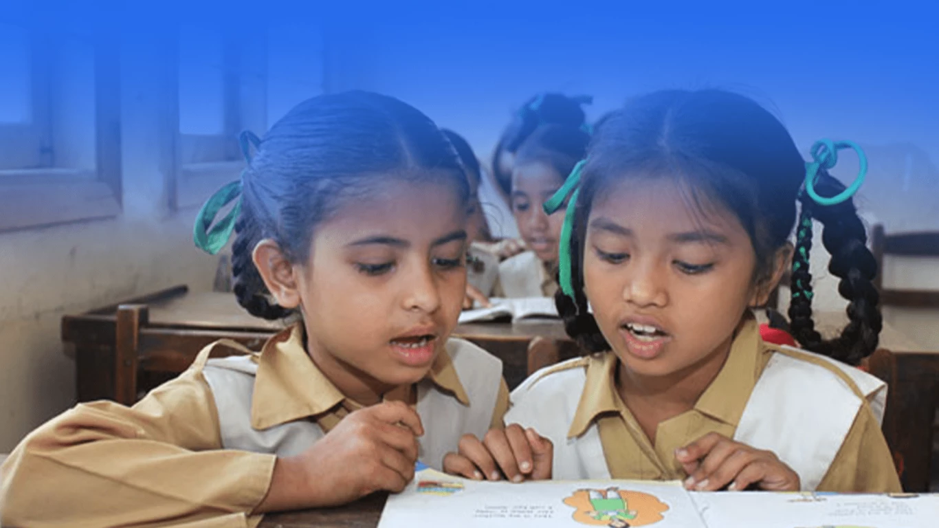 Students studying in a classroom at a TCF school in Pakistan supported by TCF USA donors