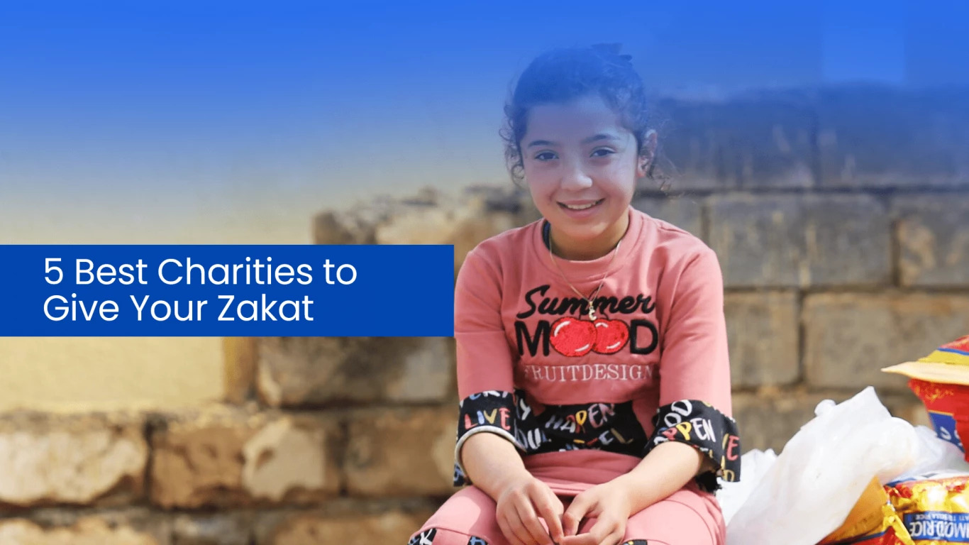 A Muslim donor giving Zakat online to support families, orphans, and refugees through trusted charities